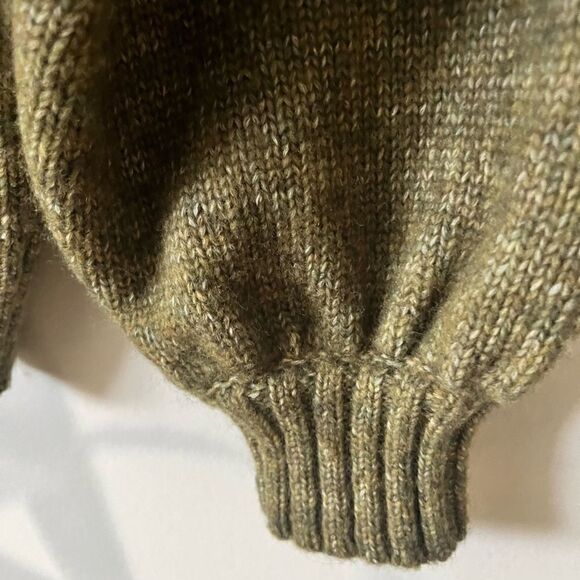 See by Chloe Green Wool Embellished Mock Neck Sweater Size L - Picture 4 of 6